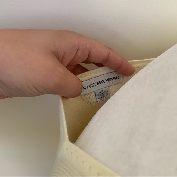 August Max Woman Vintage Square Neck Knit Tank Top - Picture 4 of 6